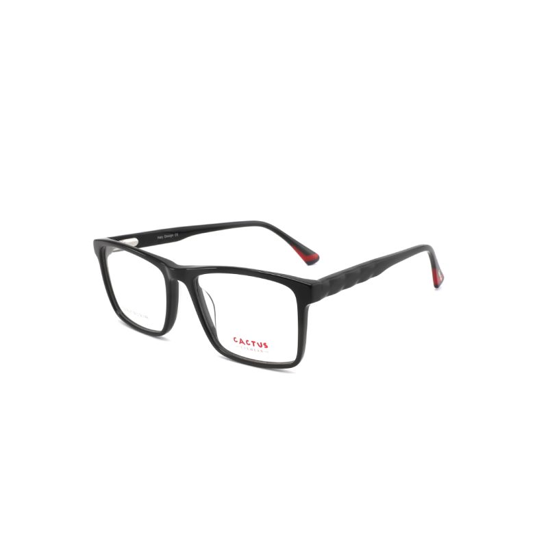 MONTURA DE ACETATO PARA CABALLERO COLOR NEGRO DOBLE BISAGRA